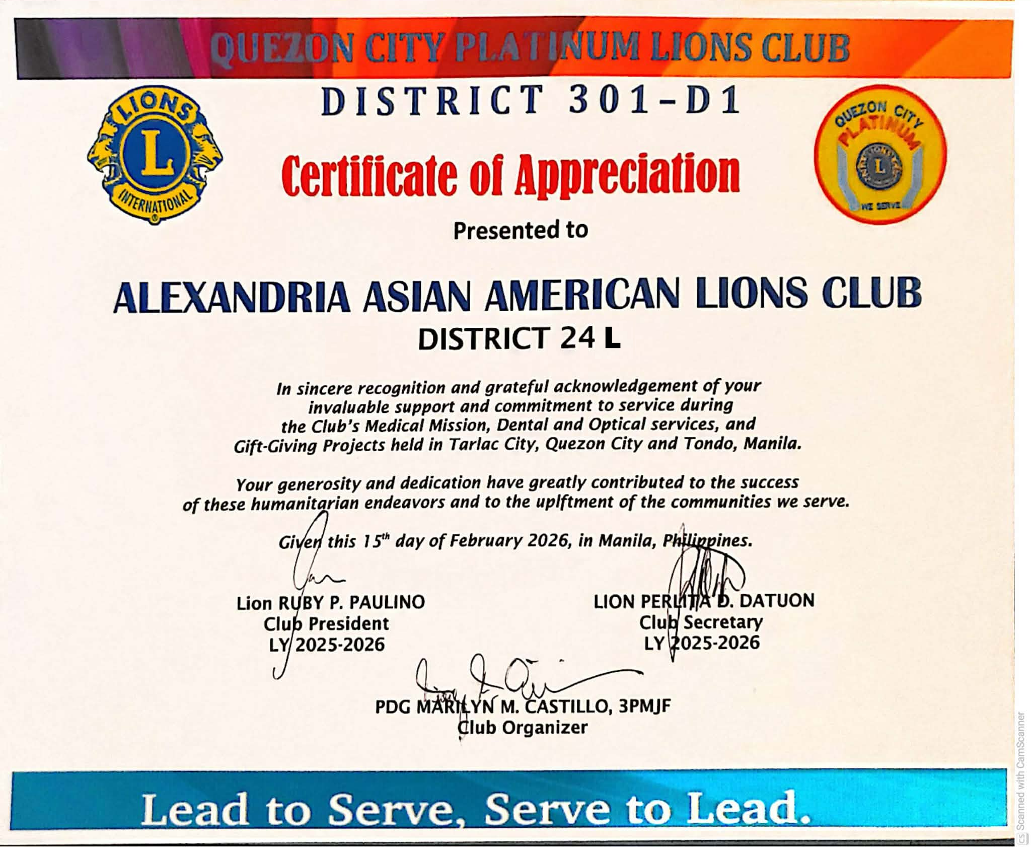 AAALC QCPLC Certificate - March 2026